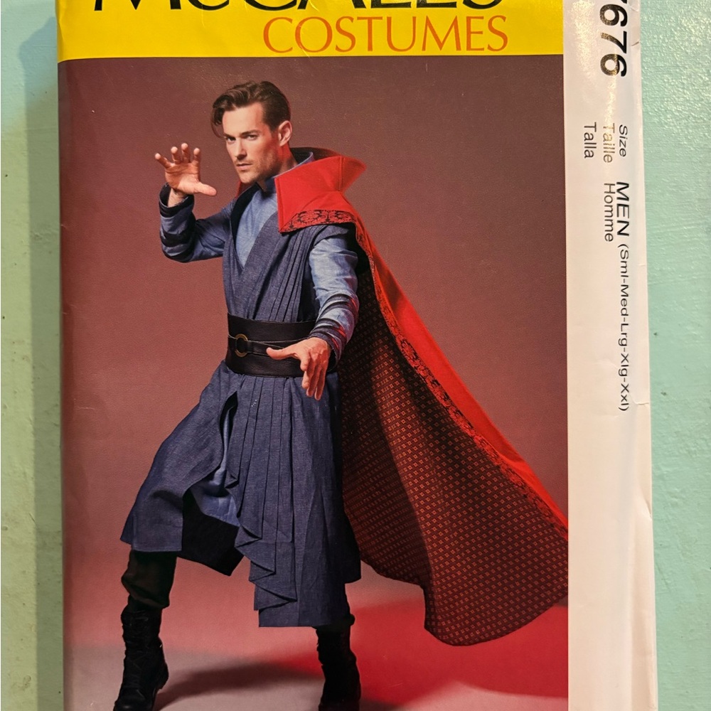 McCall’s M7676 Men’s Costume Cosplay Dr. Strange Sewing Pattern
